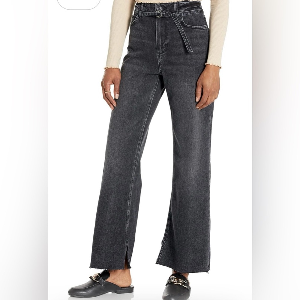 PAIGE Women's Leenah High Waist Raw Hem Ankle Jeans 29 like new